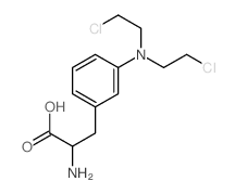 Phenylalanine,3-[bis(2-chloroethyl)amino]- Structure