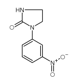 1-(3-硝基苯基)咪唑啉-2-酮结构式