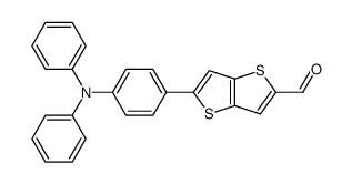 5-(4-(diphenylamino)phenyl)thieno[3,2-b]thiophene-2-carbaldehyde Structure