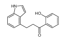 1-(2-hydroxyphenyl)-3-(1H-indol-4-yl)propan-1-one结构式