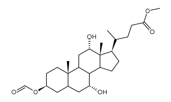 Methyl-3β-formyloxy-7α,12α-dihydroxycholanat Structure