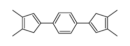 1,4-bis(3,4-dimethylcyclopenta-1,3-dien-1-yl)benzene结构式