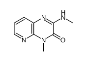 (6CI)-4-甲基-2-甲基氨基吡啶并[2,3-b]吡嗪-3(4H)-酮结构式