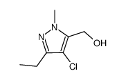 4氯-3-乙基- 5-羟甲基-1-甲基吡唑结构式