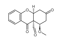 (1α,4aβ,9aβ)-1,2,4a,9a-tetrahydro-1-methoxy-3,9-dioxo-4H-xanthene-9a-carboxaldehyde结构式
