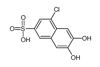 4-chloro-6,7-dihydroxynaphthalene-2-sulfonic acid Structure