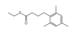S-ethyl 4-mesitylbutanethioate结构式