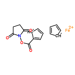 二茂铁甲酸N-琥珀酰亚胺酯结构式