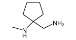 1-(aminomethyl)-N-methylcyclopentan-1-amine Structure