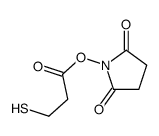 1-(3-疏基-1-氧代丙氧基)-2,5-吡咯烷二酮结构式