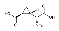 (2S,1’S,2’S)-2-(羧基环丙基)甘氨酸结构式