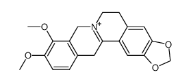 9,10-Dimethoxy-5,6,8,13-tetrahydrobenzo[g][1,3]benzodioxolo[5,6-a]quinolizinium Structure