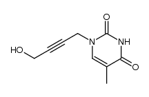 N1-(4-hydroxy-2-butyn-1-yl)thymine Structure