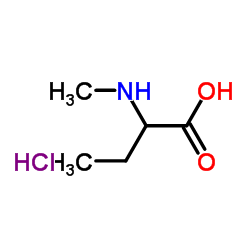 2-(Methylamino)butanoic acid hydrochloride (1:1) Structure