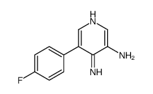 5-(4-氟苯基)吡啶-3,4-二胺结构式