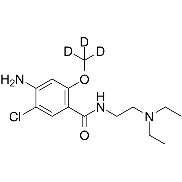 甲氧氯普胺-d3结构式