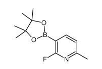 2-氟-6-甲基吡啶-3-硼酸频哪醇酯结构式