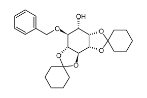 4-O-苄基-1,2:5,6-二-O-环亚己基-L-肌醇结构式