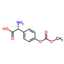 (2R)-Amino{4-[(methoxycarbonyl)oxy]phenyl}acetic acid结构式
