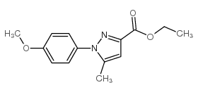 1-(4-甲氧基-苯基)-5-甲基-1H-吡唑-3-羧酸乙酯结构式