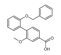 3-methoxy-4-(2-phenylmethoxyphenyl)benzoic acid Structure