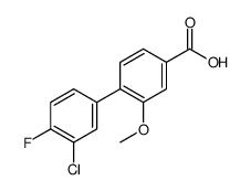 4-(3-chloro-4-fluorophenyl)-3-methoxybenzoic acid Structure