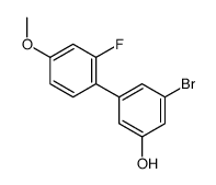 3-bromo-5-(2-fluoro-4-methoxyphenyl)phenol Structure