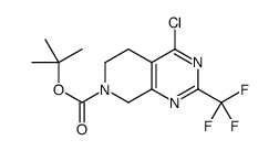 tert-butyl 4-chloro-2-(trifluoromethyl)-6,8-dihydro-5H-pyrido[3,4-d]pyrimidine-7-carboxylate Structure