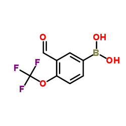 [3-Formyl-4-(trifluoromethoxy)phenyl]boronic acid Structure