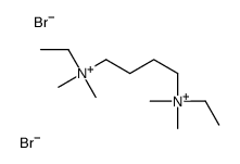 ethyl-[4-[ethyl(dimethyl)azaniumyl]butyl]-dimethylazanium,dibromide Structure