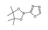 2-(4,4,5,5-Tetramethyl-1,3,2-dioxaborolan-2-yl)-1,3,4-oxadiazole结构式