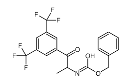 N-{1-[1-,3,5-双(三氟甲基)苯基] -1-氧丙烷-2-基}氨基甲酸苄酯结构式
