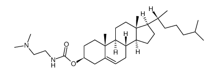 3β-{N-[2-(二甲基氨基)乙基]氨基甲酰基}胆固醇结构式