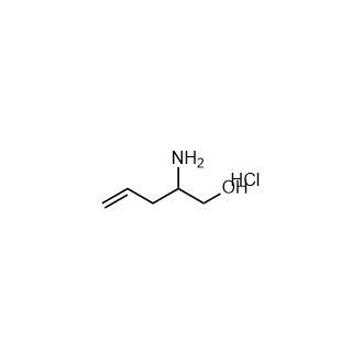 2-氨基戊-4-烯-1-醇盐酸盐结构式