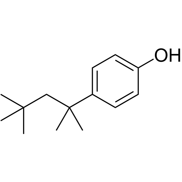 4-tert-Octylphenol Structure