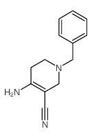 4-Amino-1-benzyl-1,2,5,6-tetrahydropyridine-3-carbonitrile Structure