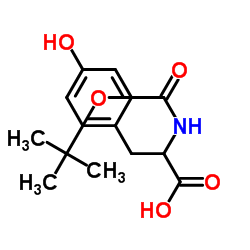 N-(叔丁氧羰基)-DL-酪氨酸结构式