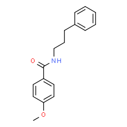 Benzamide, 4-Methoxy-N-(3-phenylpropyl)-结构式
