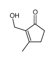 2-(hydroxymethyl)-3-methylcyclopent-2-en-1-one结构式