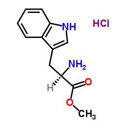 D-色氨酸甲酯盐酸盐结构式