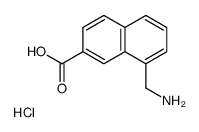 8-氨甲基-2-萘甲酸盐酸盐结构式