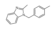 2-methyl-1-[(4-methylphenyl)methyl]benzimidazole Structure