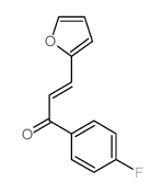 4'-氟-3-(2-呋喃基)丙烯酰基酰苯结构式