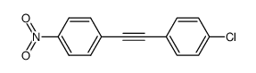 1-nitro-4-(4'-chlorophenylethynyl)benzene Structure