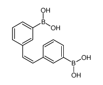 [3-[2-(3-boronophenyl)ethenyl]phenyl]boronic acid结构式