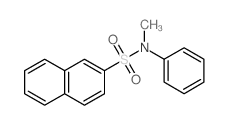 2-Naphthalenesulfonamide,N-methyl-N-phenyl- Structure