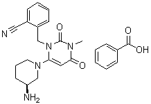 苯甲酸阿格列汀杂质 08结构式