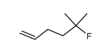 5-fluoro-5-methyl-1-hexene结构式