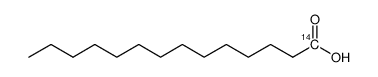 myristic acid, [1-14c] Structure