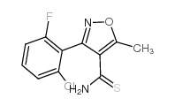 3-(2-氯-6-氟苯基)-5-甲基异恶唑-4-甲硫酰胺结构式